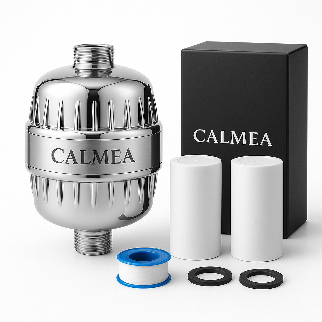 CALMEA™ – Filtre de Douche Anti-Calcaire Premium (SOLO)